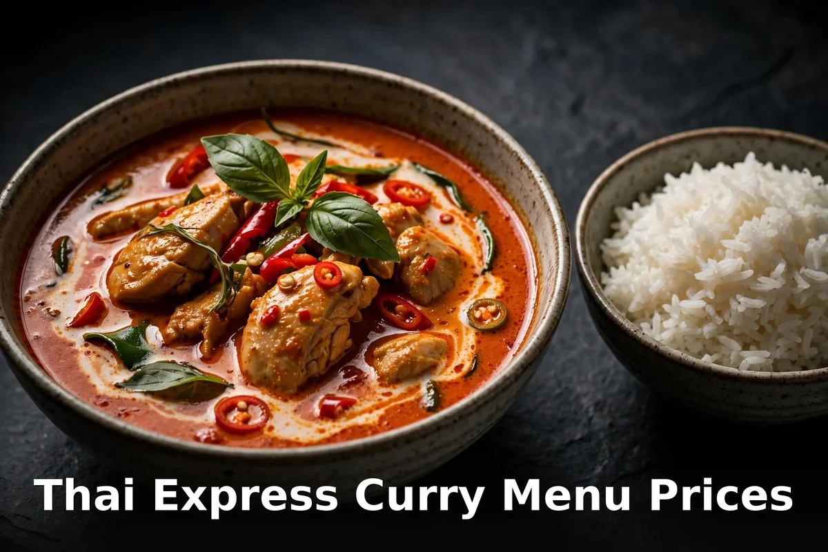 Thaï Express curry menu prices Canada