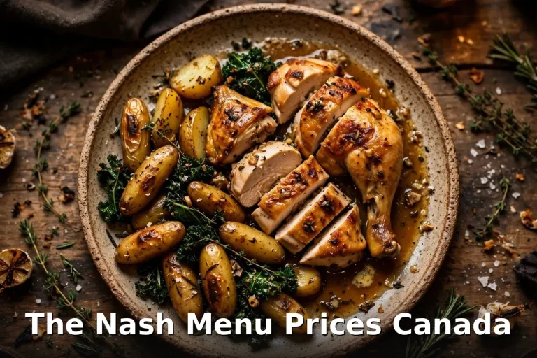 The Nash menu prices Canada, rotisserie chicken with brown butter jus at the Inglewood Calgary restaurant