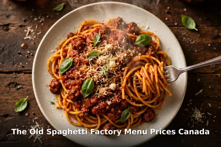 Old spaghetti factory prices 2026: steaming spaghetti bolognese and lasagna on a rustic table, old spaghetti factory prices