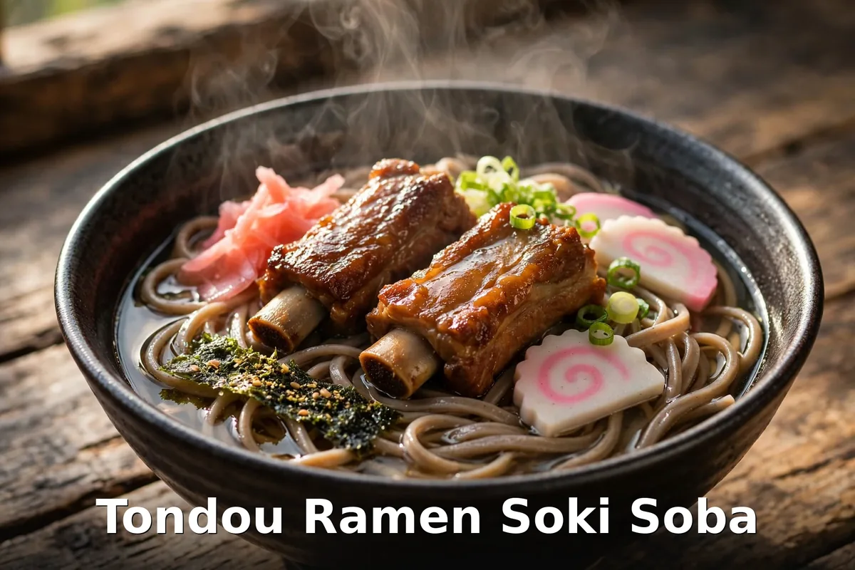 Tondou Tonkotsu Special ramen with chashu pork and soft egg in rich broth, tondou ramen prices canada