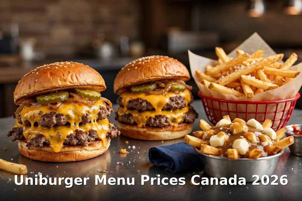 Uniburger Menu Prices Canada 2026