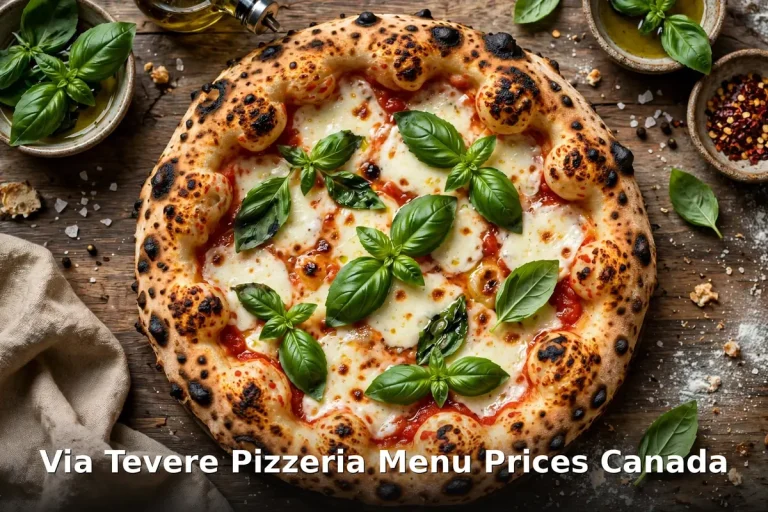 Via Tevere Pizzeria menu prices Canada - wood-fired Neapolitan pizza with leopard-spotted crust, Via Tevere Pizzeria menu prices